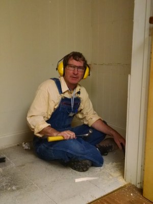 Richard removing trim