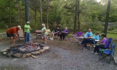 Campfire to welcome Carol and Dave