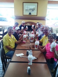 Tim accompanied us on our final team trip to Jack's for BOGO shakes