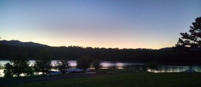 Morning at the Lake House