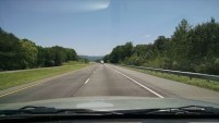 Sunny drive on the Interstate