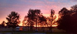 Sunset at the RV park