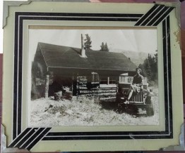 Sanctuary Cabin at 26 Mile McKinley Park 1944 Me on jeep