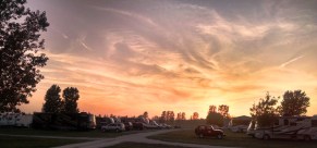 Another beautiful sunset over the RV park
