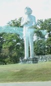 Mark Twain statue in Hannibal, MO