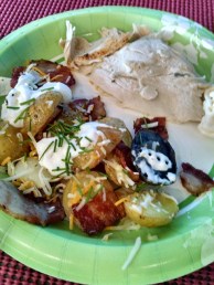 Finished product with some leftover turkey