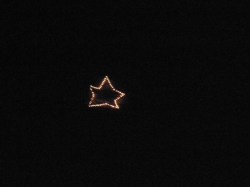 What the star looks like from Hwy 75 in Remlap