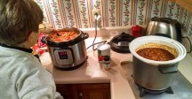 Cooking Soup and Chili for Christmas