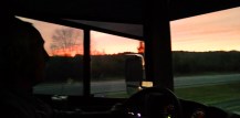God blessed us with a beautiful sunset as we were driving