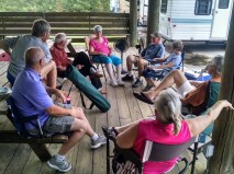 Team meeting with new team members