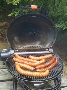 Grilled some smoked sausage from Baton Rouge
