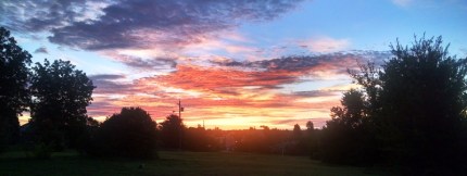 Another beautiful sunrise during our morning walk