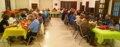 Church dinner for NOMADS and Winter Texans