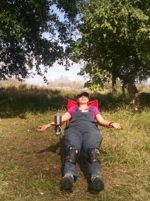 enjoying the summerlike january weather