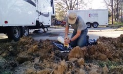Max moved one of the new sewer connections to make it easier to use