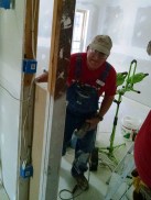 Mark cutting even more drywall