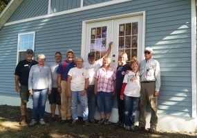 The team at the end of the project