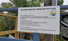 Campground sign that was just installed. Jim says they are preparing for a dedication ceremony sometime soon.