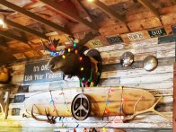 Christmas decorations at Daddy Joe's BBQ