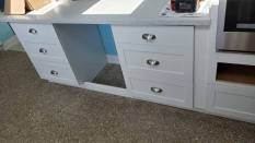 The last item completed was making a toe kick for this undercounter space