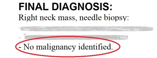 No malignancy identified