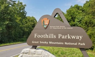Foothills Parkway sign