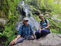 Us at Hen Wallow Falls